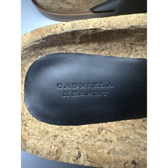 Gabriela Hearst Striker Platform Sandal Black Leather Cork with Bag EU44 11 $690 - Picture 8 of 13
